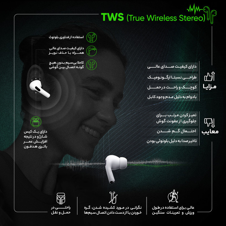 هندزفری بلوتوثی مدل M10