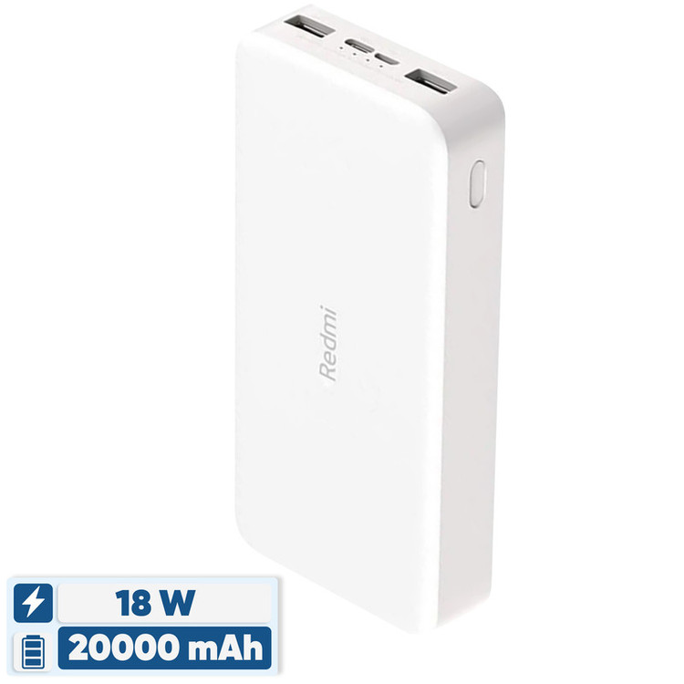 پاوربانک شیائومی مدل PB200LZM ظرفیت 20000 میلیآمپر ساعت